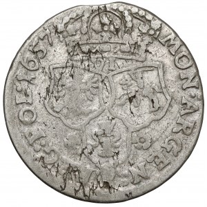 Ján II Kazimír, šiesty stupeň Krakov 1657 IT - úzka busta