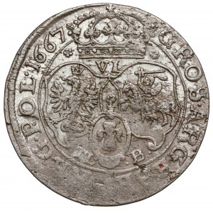 Jan II Kazimierz, Szóstak Bydgoszcz 1667 TLB - typ I