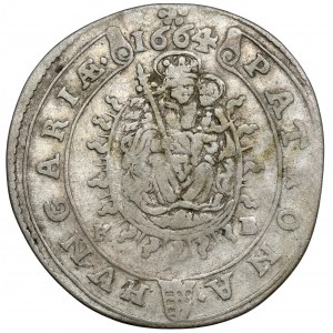Maďarsko, Leopold I., 15 krajcarů 1664 KB