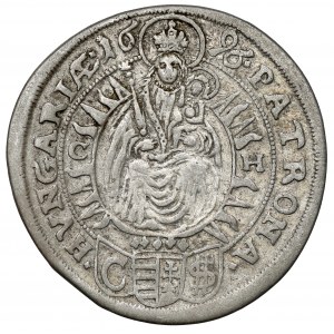 Maďarsko, Leopold I., 15 krajcars 1696 CH