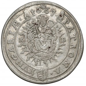 Maďarsko, Leopold I., 15 krajcars 1667 KB