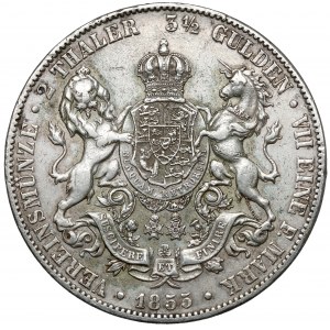 Hannover, Georg V, 2 thaler = 3-1/2 gulden 1855-B