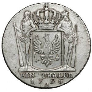 Prussia, Friedrich Wilhelm II, Thaler 1796-A