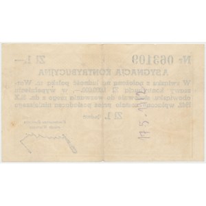 Beitrag Zuweisung 1 Zloty 1942
