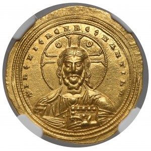 Byzanc, Basil II Bulgaroktonos a Konstantin VIII (976-1025), AV Histamenon Nomisma, Konstantinopol