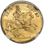 August II Silný, vikářský dukát 1711, Lipsko? - Vzácná verze