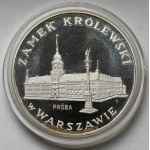 Vzorek stříbra 100 zlata 1975 Královský zámek ve Varšavě