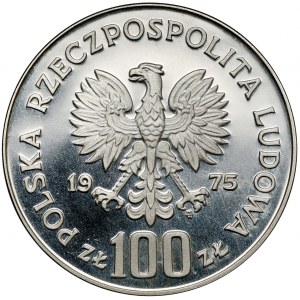 Silber 100 Gold Probe 1975 Königliches Schloss in Warschau