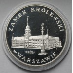 Vzorek stříbra 100 zlata 1975 Královský zámek ve Varšavě