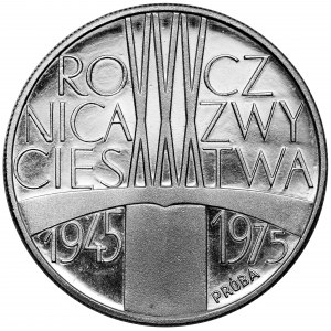 Próba SREBRO 200 złotych 1975 Zwycięstwo nad faszyzmem - miecz
