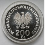 Próba SREBRO 200 złotych 1975 Zwycięstwo nad faszyzmem - miecz