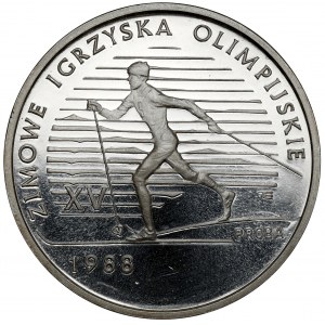 Ukážka SILVER 1 000 zlatých 1987 XV. zimné olympijské hry