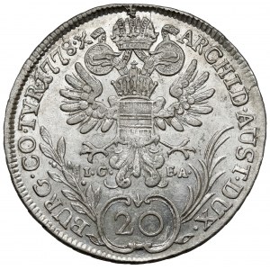 Österreich, Maria Theresia, 20 krajcars 1778, Wien