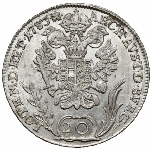 Rakousko, Josef II, 20 krajcars 1783-B, Kremnica