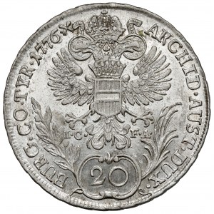 Austria, Maria Theresa, 20 kreuzer 1776, Vienna