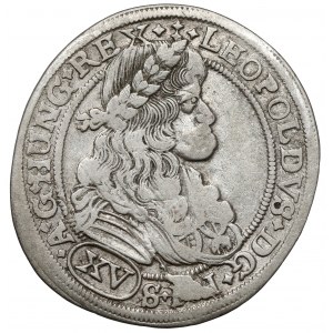 Maďarsko, Leopold I., 15 krajcarů 1682 NB