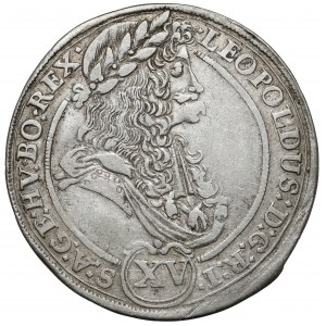Ungarn, Leopold I., 15 krajcars 1694 KB