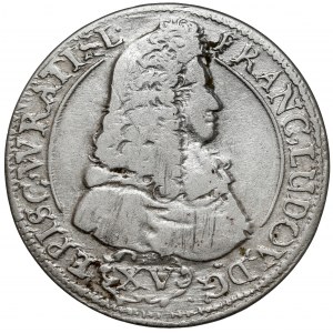 Sliezsko, Franz Ludwig, 15 krajcars 1694 LPH, Nysa