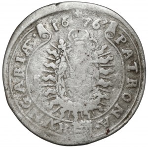 Hungary, Leopold I, 15 kreuzer 1676