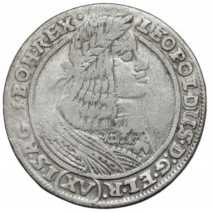 Schlesien, Leopold I., 15 krajcars 1662 GH, Wrocław - klein