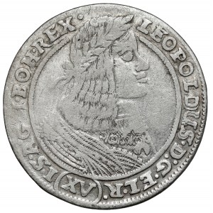 Sliezsko, Leopold I., 15 krajcars 1662 GH, Wrocław - malý