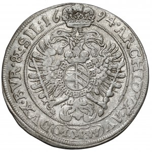 Schlesien, Leopold I., 15 krajcars 1694 MMW, Wrocław