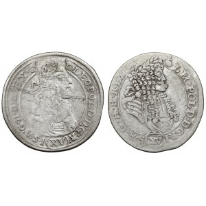 Maďarsko, Leopold I., 15 krajcars 1676-1690 - sada (2ks)