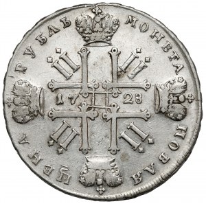 Russia, Peter II, Rouble 1728