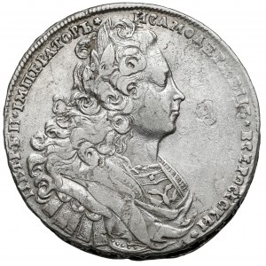 Russia, Peter II, Rouble 1727