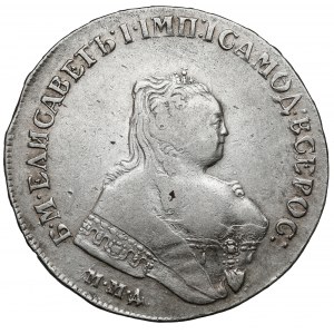Rusko, Alžběta, rubl 1750, Moskva