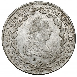 Austria, Joseph II, 20 kreuzer 1775-B, Kremnitz