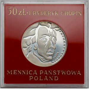 STŘÍBRO 50 zlatých 1972 Fryderyk Chopin