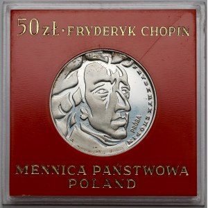 Próba SREBRO 50 złotych 1972 Fryderyk Chopin