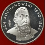 Próba SREBRO 100 złotych 1980 Jan Kochanowski