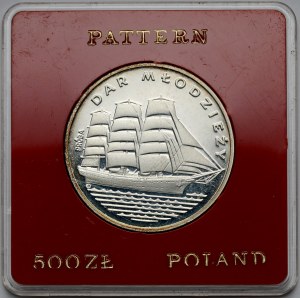 Próba SREBRO 500 złotych 1982 Dar Młodzieży