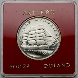 Próba SREBRO 500 złotych 1982 Dar Młodzieży