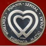 Próba SREBRO 1.000 złotych 1986 Pomnik - Szpital