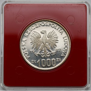Próba SREBRO 1.000 złotych 1987 Wrocław