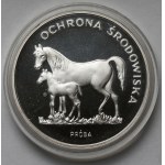 Próba SREBRO 100 złotych 1981 Konie