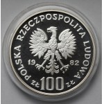 Próba SREBRO 100 złotych 1982 Bociany