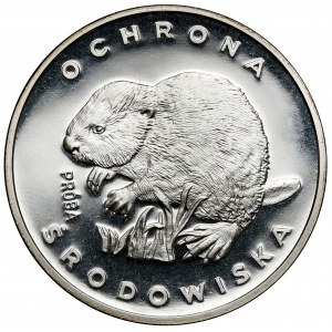 Próba SREBRO 100 złotych 1978 Bóbr