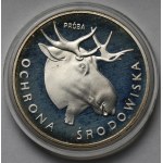 Próba SREBRO 100 złotych 1978 Głowa Łosia