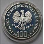 Próba SREBRO 100 złotych 1978 Głowa Łosia