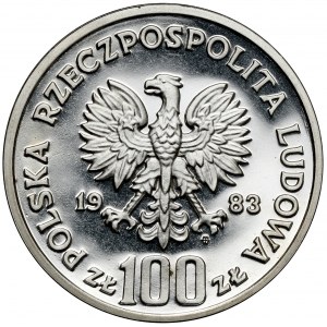Próba SREBRO 100 złotych 1983 Niedźwiedzie