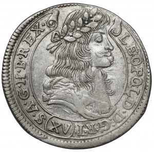 Maďarsko, Leopold I., 15 krajcarů 1679 KB