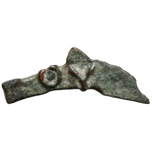 Řecko, Olbia, nápis delfín OY (6. století př. n. l.) - vzácný