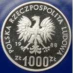 Próba SREBRO 1.000 złotych 1988 MŚ w piłce nożnej - Włochy