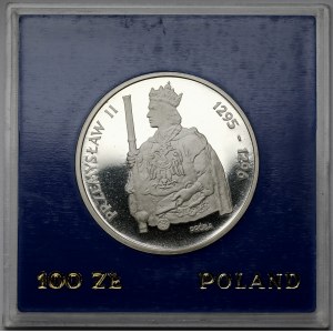 Vzorek STŘÍBRO 1 000 zlatých 1985 Przemysław II