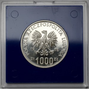 Próba SREBRO 1.000 złotych 1986 Władysław I Łokietek