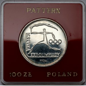 Próba SREBRO 100 złotych 1980 Igrzyska XXII Olimpiady
